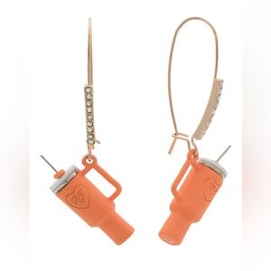 NWT Betsey Johnson Fall Water Cup Earrings